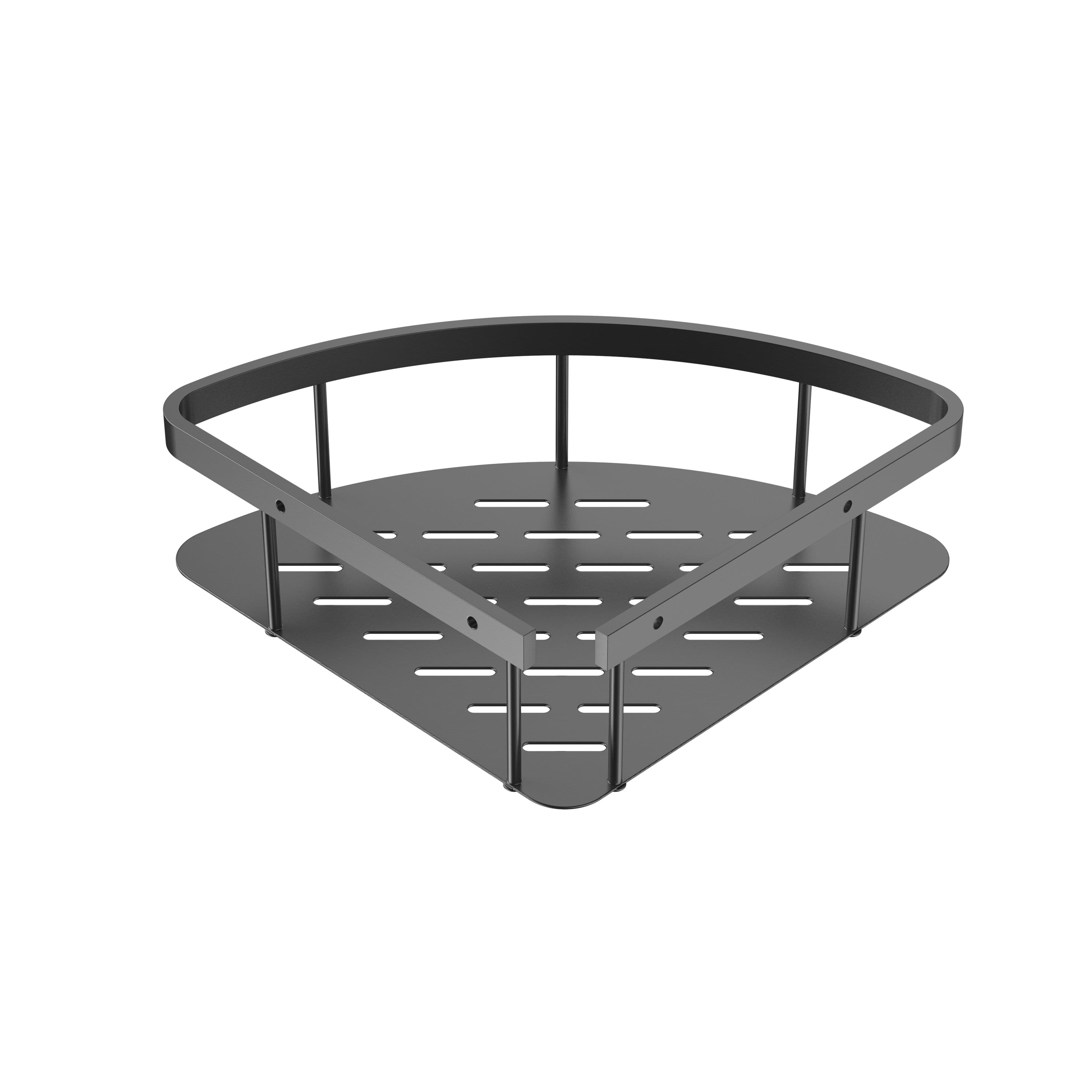 UNIFORMA PANIER DE DOUCHE – MODÈLE D’ANGLE – 22X7X22 CM – GUNMETAL (PVD) vue 1