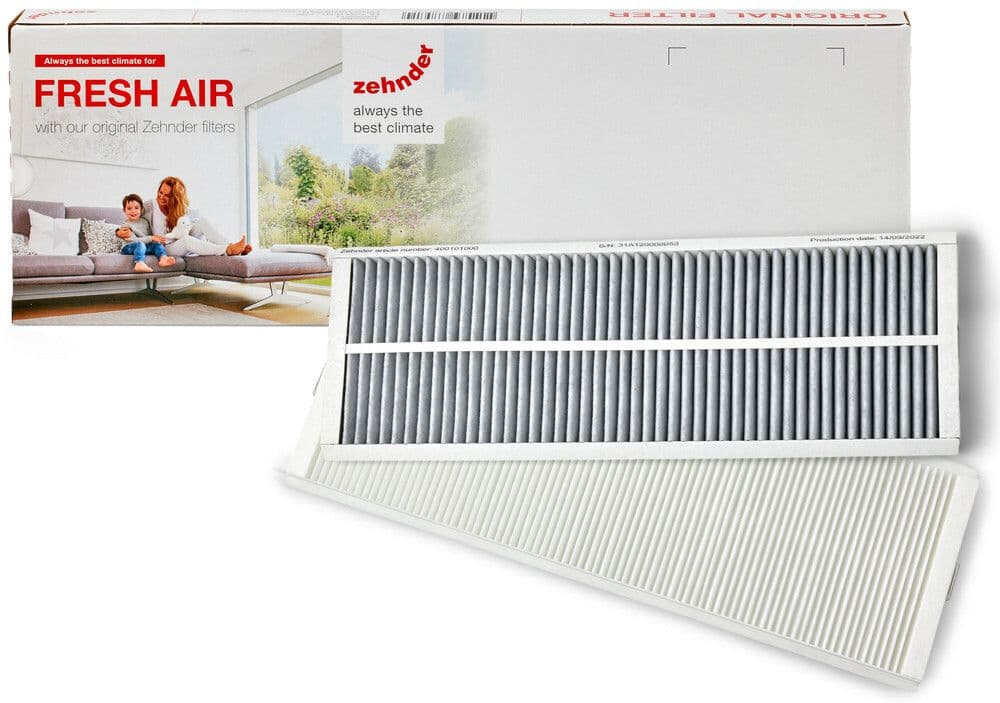 Zehnder ComfoAir Q/Pro filtres charbon actif G4/AK 2 pièces vue 1