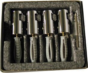 SET ATTACHES MIROIR (4)VOLA CHROME vue 1