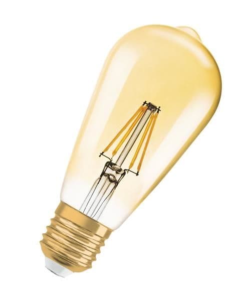 Osram Vintage 1906 Led classic Edison filament Gold 2.8 - 21W / 824 E27 200lm Warm White non dimmabl vue 1