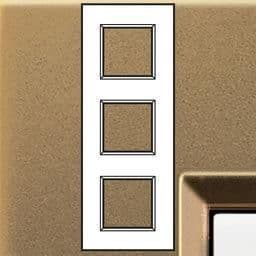 LivingLight - plaque rectangulaire 3 x 2 modules 71mm Bronze vue 1