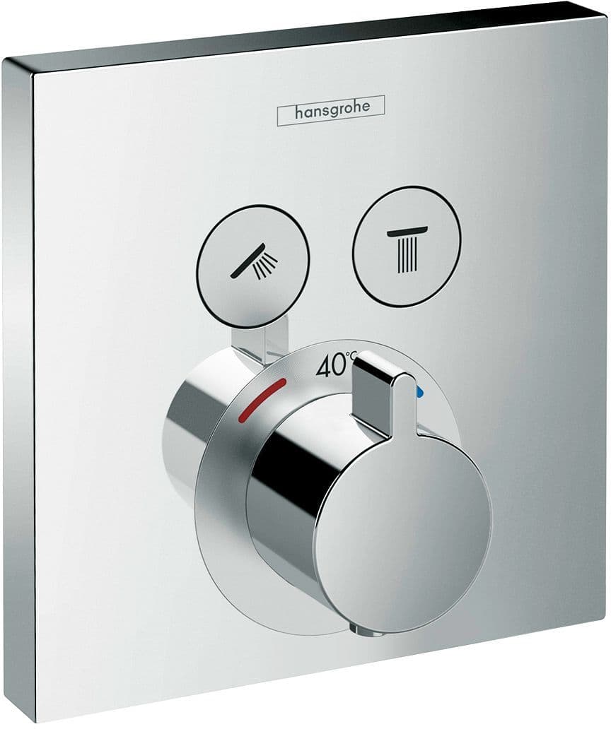 SET DE FINITION THERMOSTAT+2ROBINET D'ARRET SELECT HG CHROME vue 1