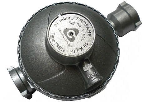 REGULATEUR DE PRESSION A 2 ETAGES PROPANE 10kg/u 37mb 1/2"FF vue 1