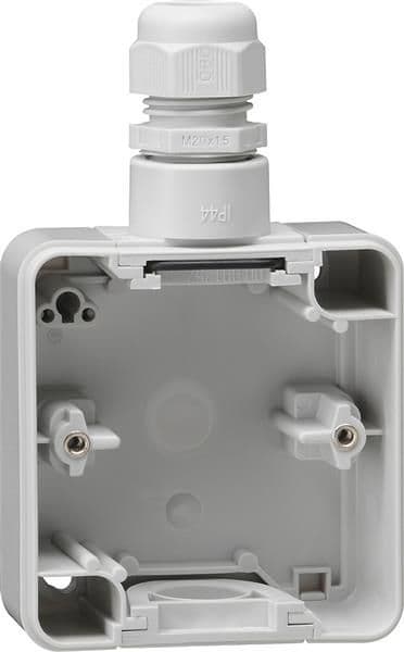 Partie inférieure de boîtier 1 x Gris avec 1 x M20 vue 1