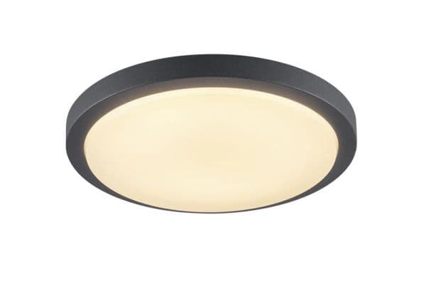 Plafonnier Ainos, Led, 3000K, rond, Anthracite vue 1