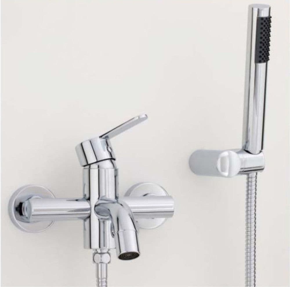Van Marcke Origine Lana mitigeur bain montage mural avec garniture de douche vue 1