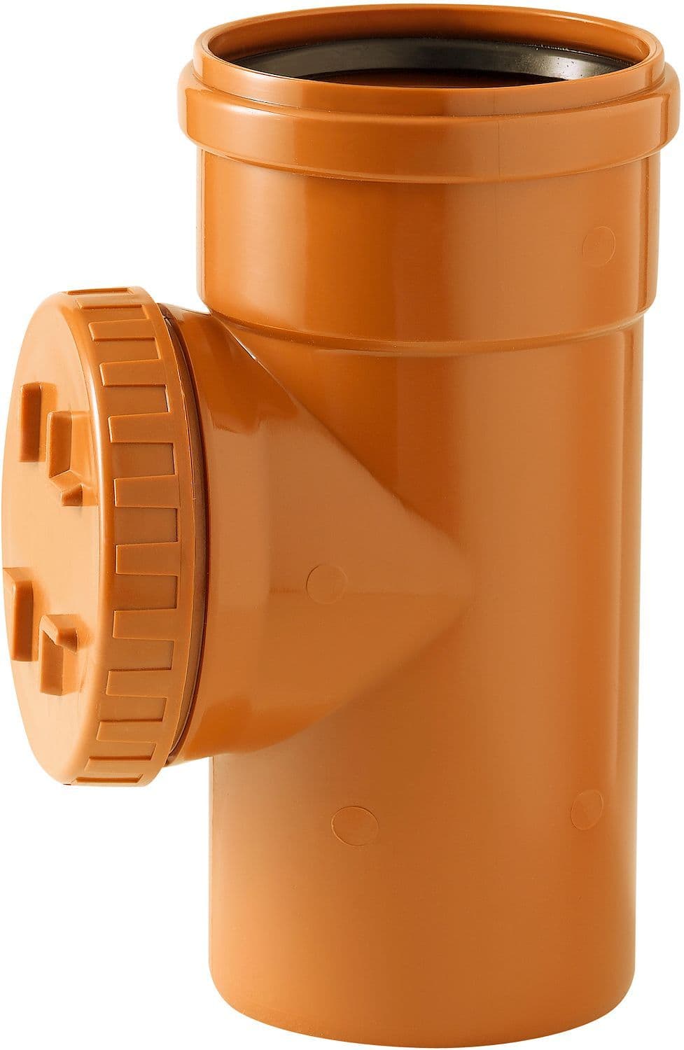 T D'INSPECTION PVC 90° EGOUT 110MM ROUGE/BRUN vue 1