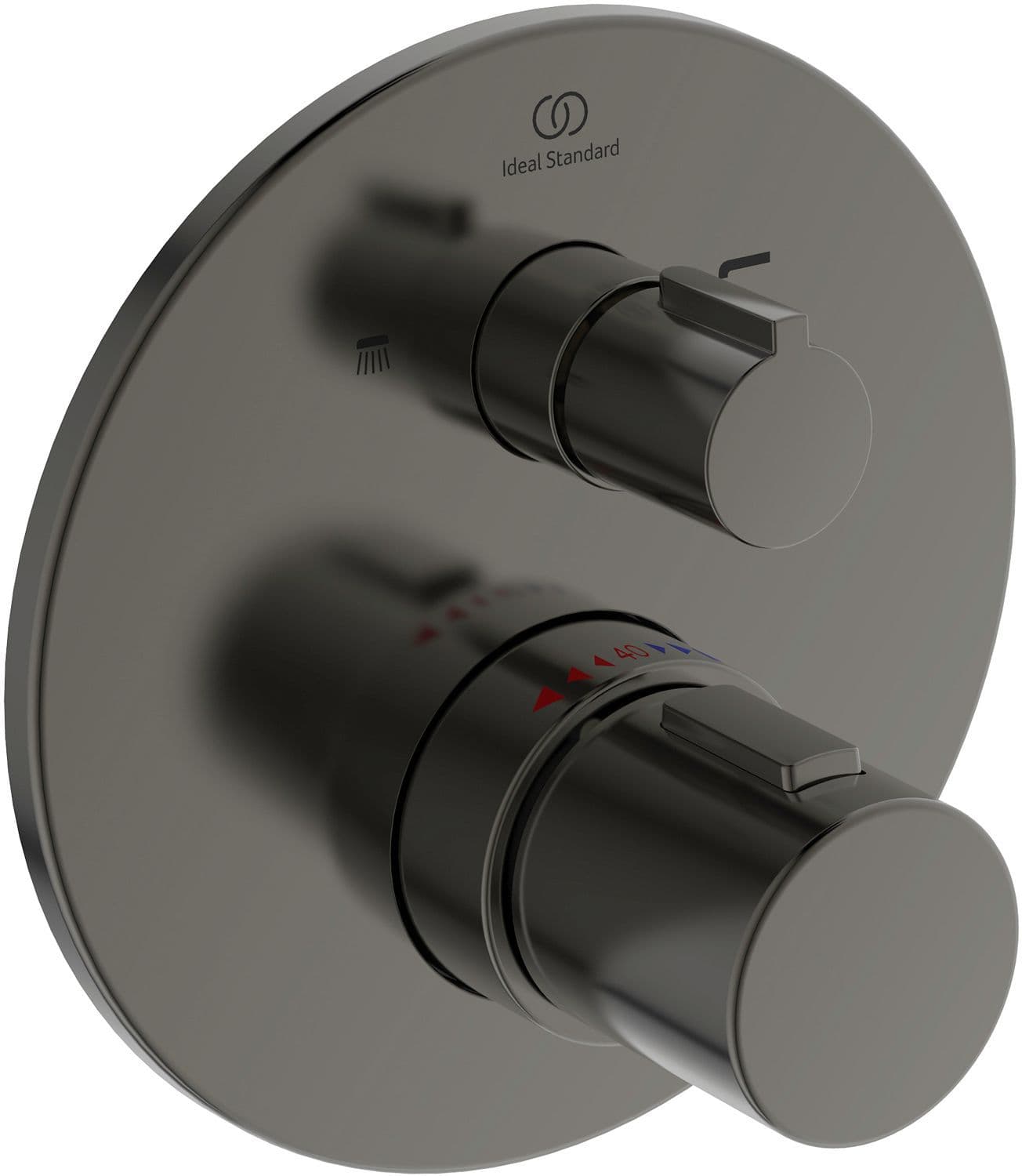 SET DE FINITION THERMOSTAT+ INVERSEUR JOY IDEAL STANDARD BRUSHED GUN METAL vue 1