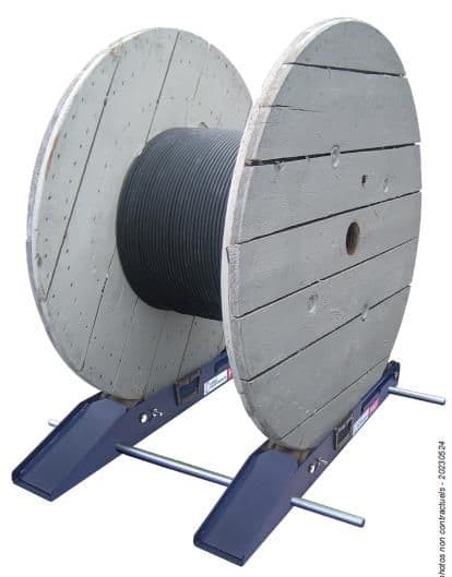 Dérouleur réglabe pour touret max 2500kg de diamètre 500 à 1650mm de max 950mm de largeur 26kg vue 1