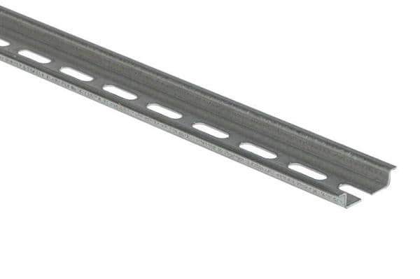 Rail omega avec perforation / Sendzimir Blanc / Rohs hauteur 7,5 x largeur 35mm x longueur 2m vue 1