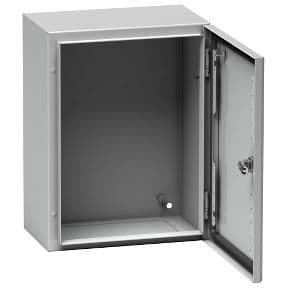 Armoire Spacial S3D hauteur 600 largeur 400 profondeur 250mm avec porte pleine sans plaque de montag vue 1