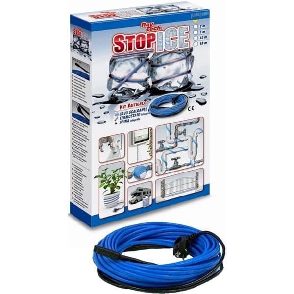 Stop Ice-10/12 kit câble chauffant + fiche + thermostat 10m vue 1