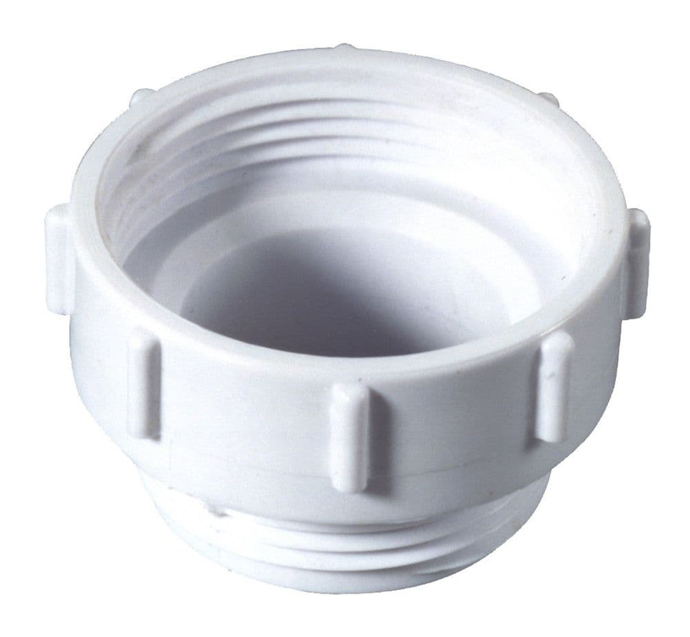 Mc Alpine réduction avec joint en caoutchouc 2"Fx5/4"M PP blanc vue 1