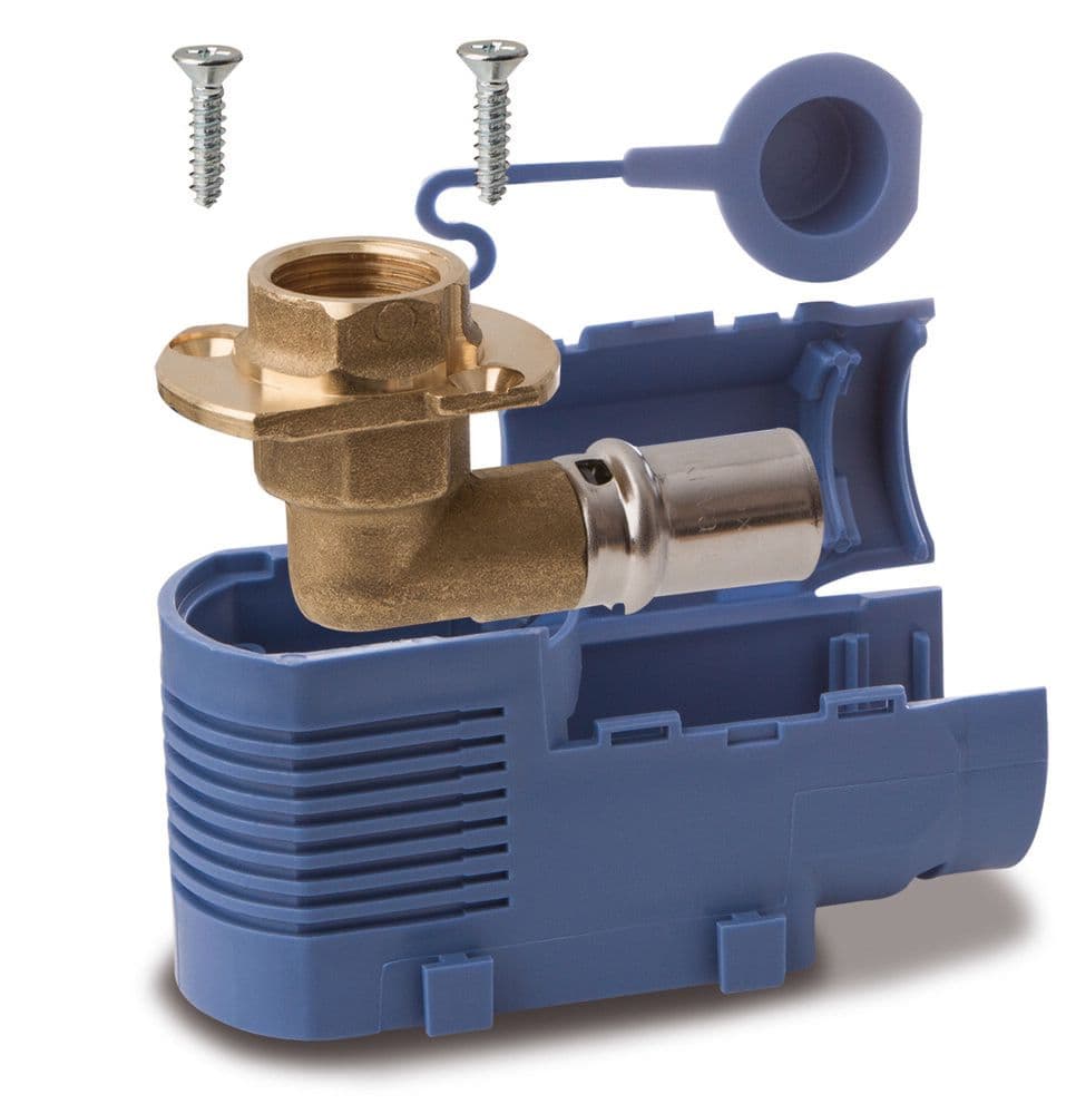 SYSTEMPEX boîtier simple sanitaire à sertir D20 mm 1/2"F vue 1