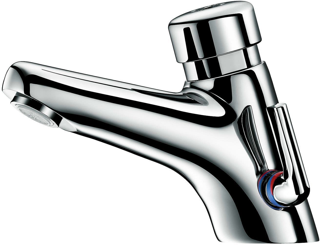 MELANGEUR LAVABO TEMPORISE TEMPOMIX 2 DELABIE 7 SECONDES CHROME vue 1