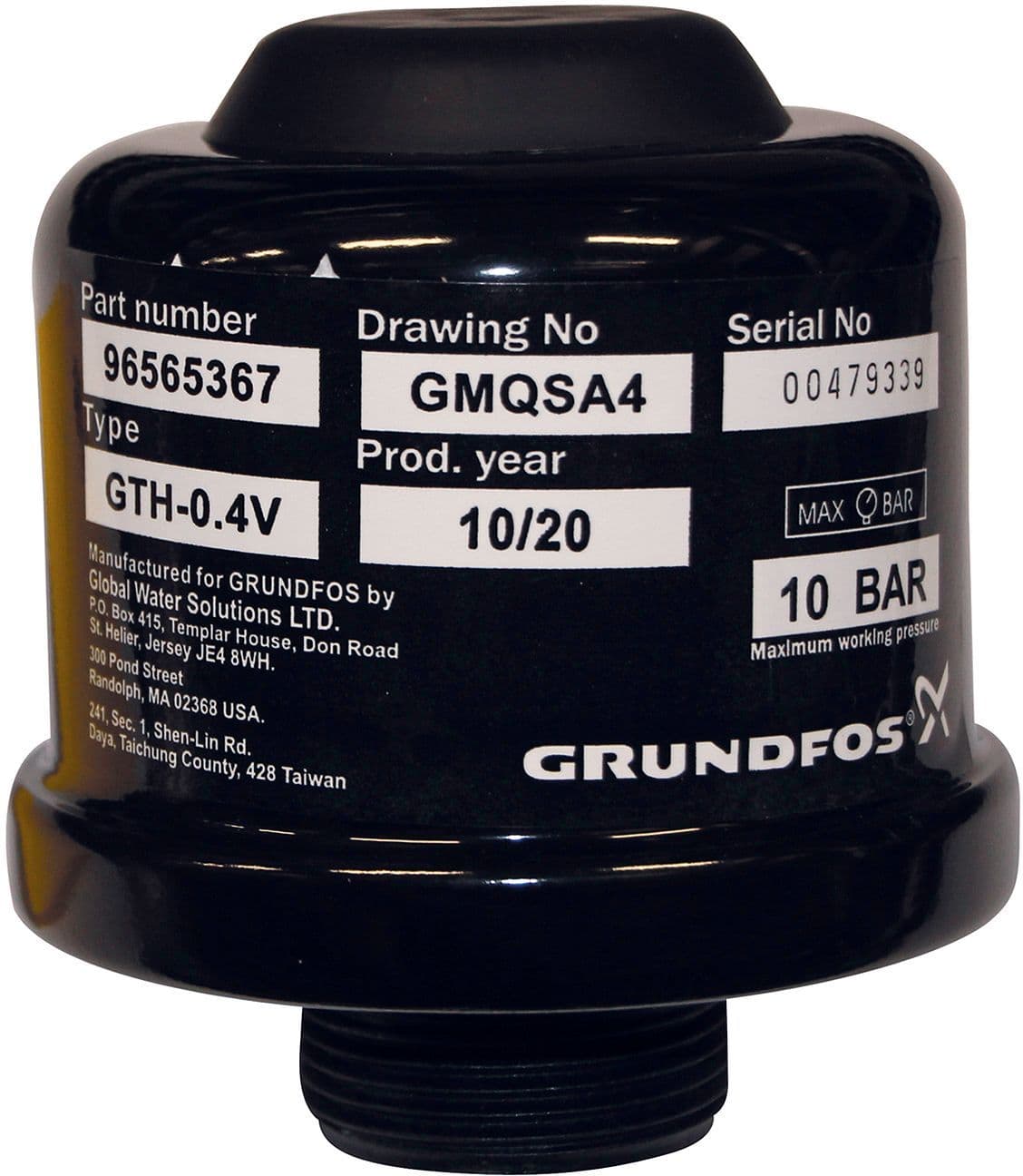 VASE D'EXPANSION MQ GRUNDFOS vue 1