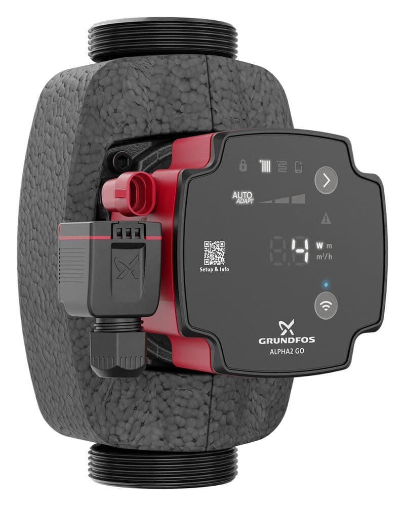 Grundfos Alpha2 GO 25-75 pompe de circulation 180 mm vue 1