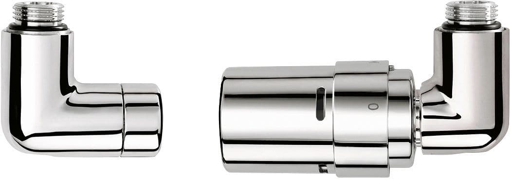 SET VANNE DESIGN 1-8 VASCO CHROME EQUERRE DROITE vue 1