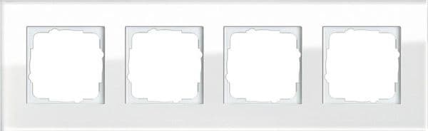 Cadre de finition Gira Esprit Blanc verre Blanc vue 1