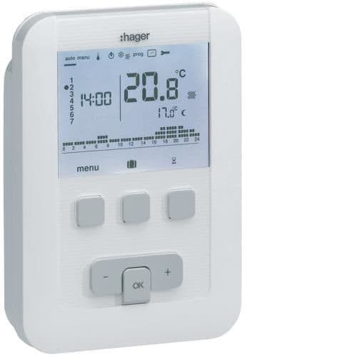 Thermostat programmable basic 7 jours - 230V vue 1