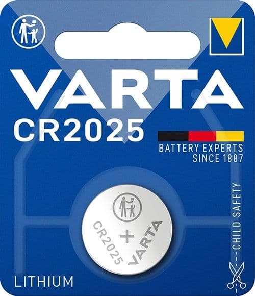 Pile électronique lithium 3V 170mAh hauteur 2.5mm diamètre 20mm vue 1