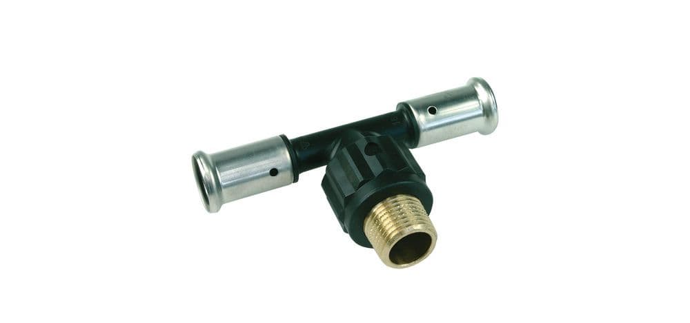 Henco PVDF Té 16-1/2M-16 vue 1