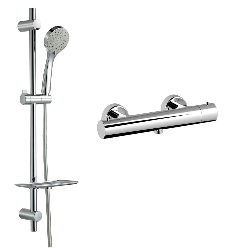 Van Marcke Nero thermostatique de douche avec set de douche chrome vue 1