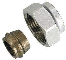 RACCORD A COMPRESSION DANFOSS TUBE ACIER ZINGUE/CUIVRE 3/4"F-15MM vue 1