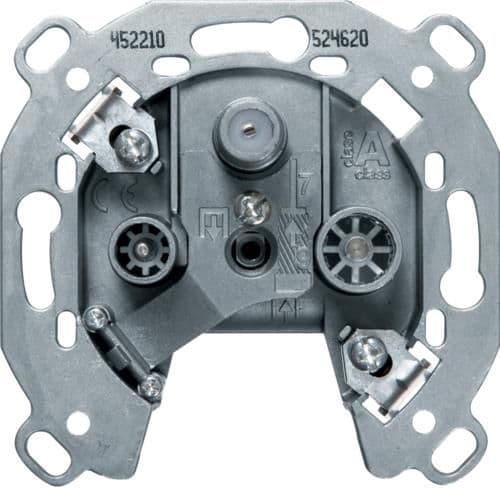 Prise coax FM / TV / SAT Berker Serie 1930 / Glas / R.classic vue 1