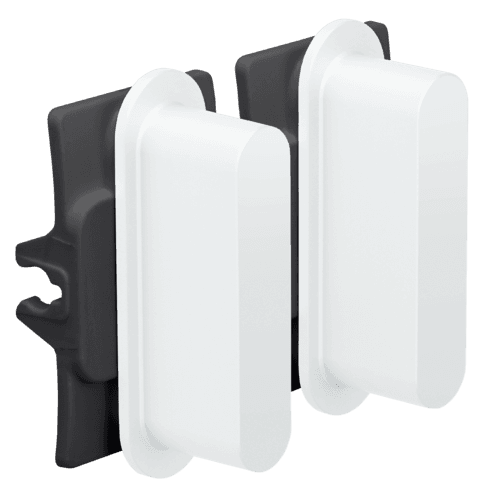Ensemble Niko Rocker pour des fonctions de commutation double, couleur steel white coated vue 1