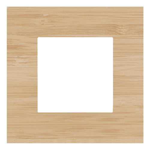 Plaque de recouvrement simple, couleur Niko Pure bamboo vue 1