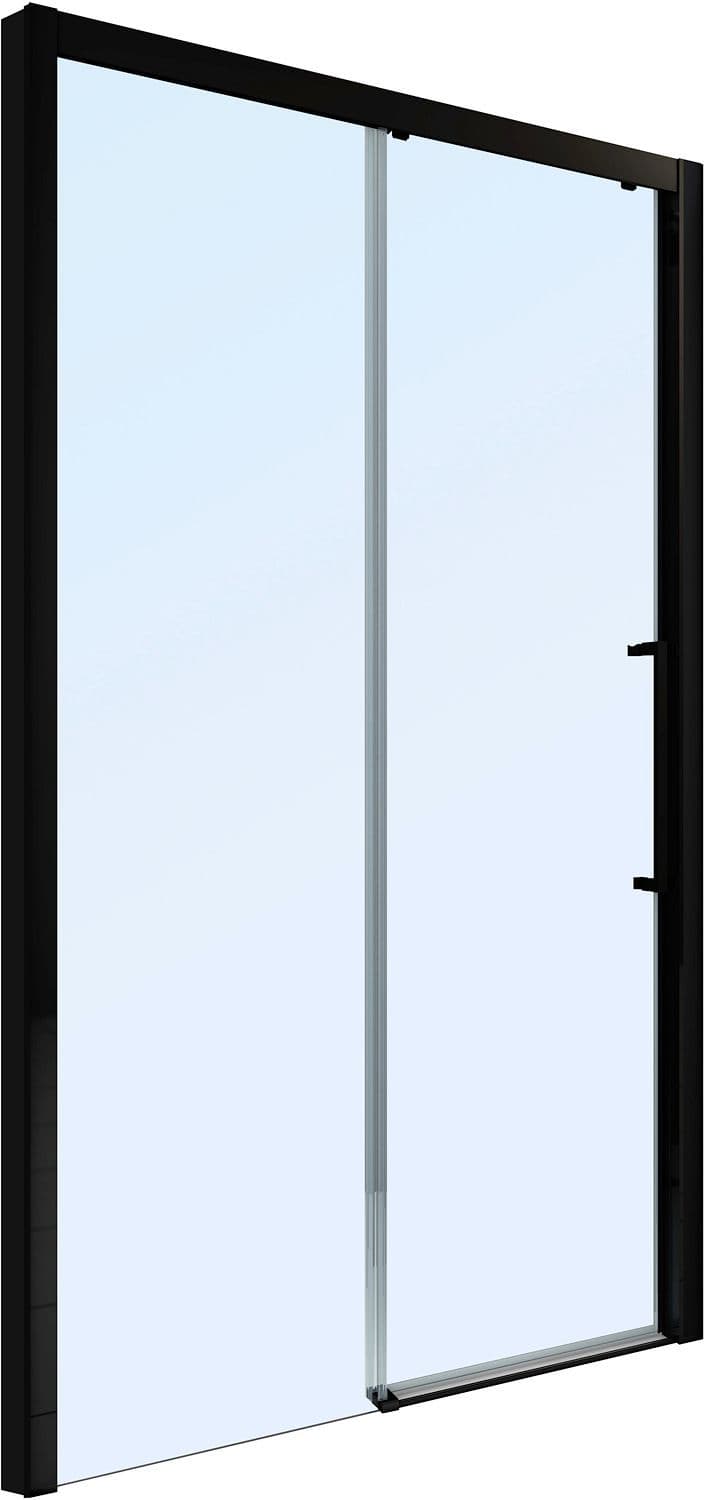PORTE COULISSANTE URBAN DESCO COLLECTION 116-119 H200 CLAIR-NOIR MAT vue 1