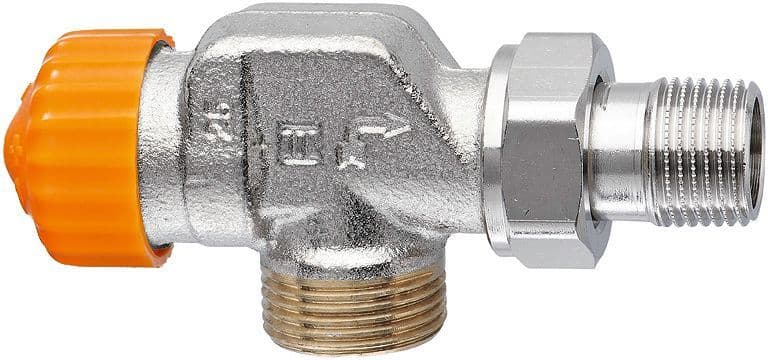 VANNE THERMOSTATIQUE ECLIPSE HEIMEIER EQUERRE INVERSE 3/4"M-1/2" vue 1