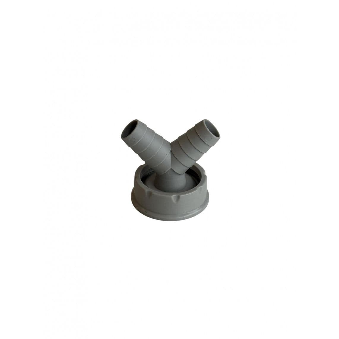 98028074 ECO-SAVE KS raccordement d'appareil double, gris, 1 1/2" F x Ø 20-24 mm vue 1