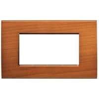 LivingLight - plaque rectangulaire 4 modules Cerisier américain vue 1