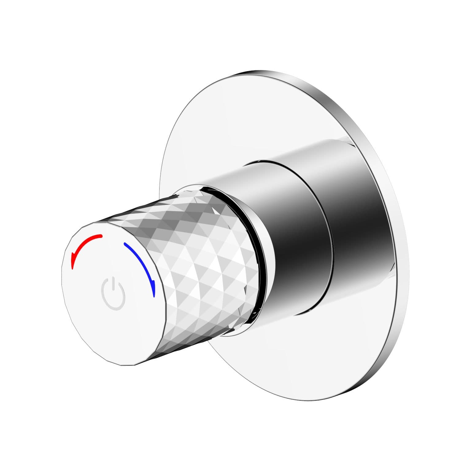 ALONI FLOW MITIGEUR DE DOUCHE/BIDET - BOUTON POUSSOIR – EAU CHAUDE ET FROIDE – ENCASTRÉ – CHROME vue 1