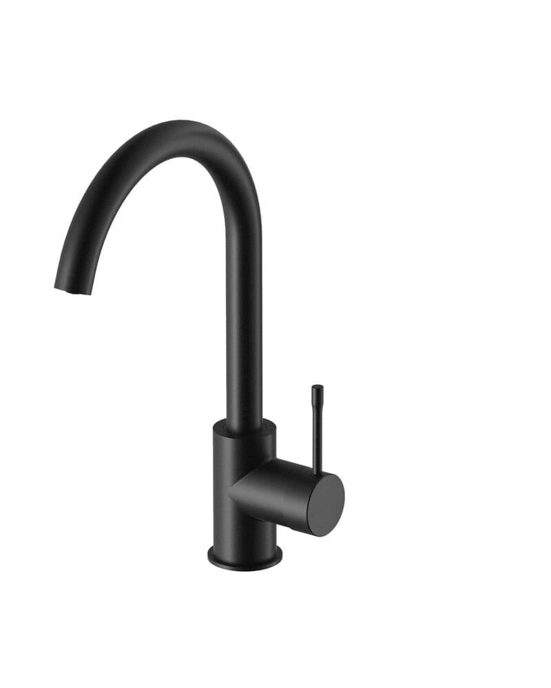 Van Marcke Nero mitigeur évier monocommande bec orientable noir mat vue 1