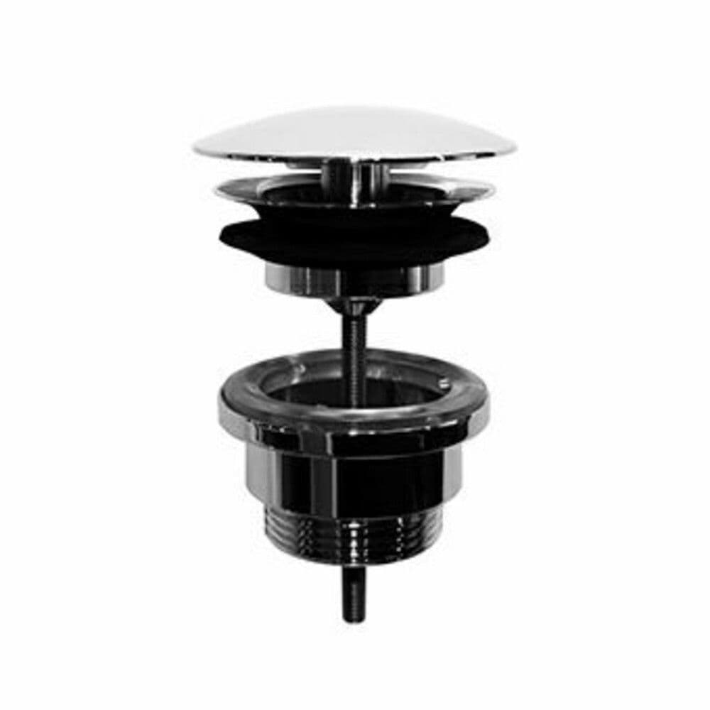 Zucchetti bouchon de vidage 1 1/4" ouvert brushed nickel vue 1