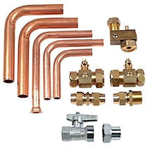 SET DE RACCORDEMENT POUR CHAUDIERE MURALE AU GAZ VC/VCW VAILLANT+ROBINET DE GAZ vue 1