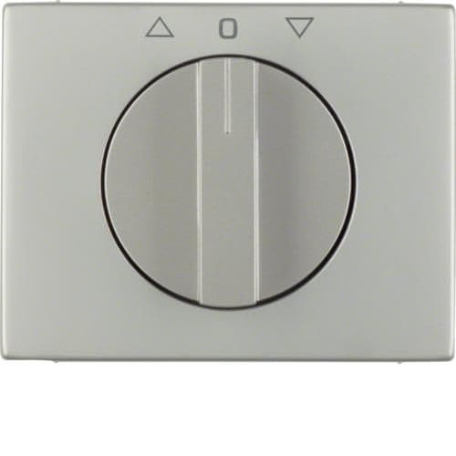 Enjoliveur avec bouton rotatif pour interrupteur volets K.5 Inox vue 1
