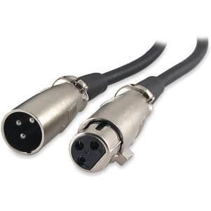 Rallonge XLR 3 pôles 10m avec connecteur mâle et femelle XLR 3 pôles vue 1