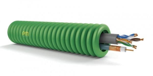 Précâblé avec UTP et Coax Pvc6 Telenet, Wvem, full Lsoh en rouleau de 100m classe CPR: ECA + CCA s1d vue 1