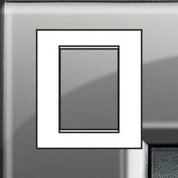 LivingLight - plaque rectangulaire 3 + 3 modules London fog vue 1