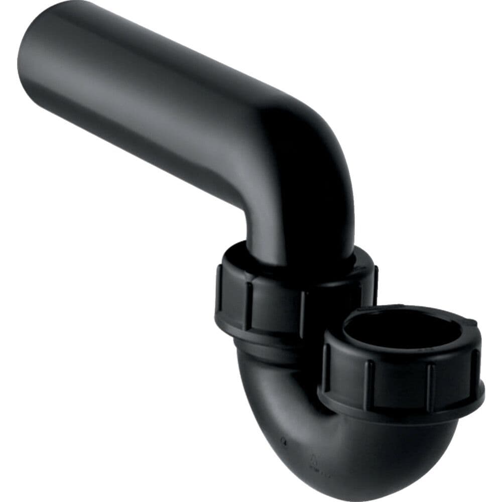 Geberit siphon tubulaire modèle P pour déversoir 40 x 50 mm PE noir vue 1