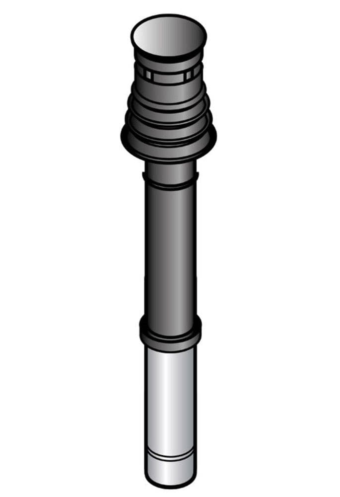 De Dietrich ventouse vertical PPS D80/125 noir vue 1