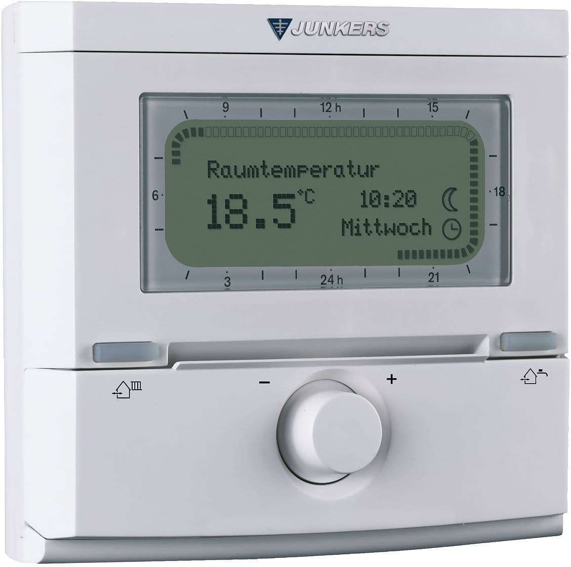 THERMOSTAT D'AMBIANCE NUMERIQUE FR120 JUNKERS PROGRAMMATION HEBDOMADAIRE vue 1