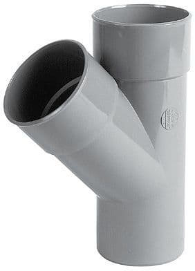 REDUCT.T PVC 45°EF NICOLL 90-50MM GRIS vue 1