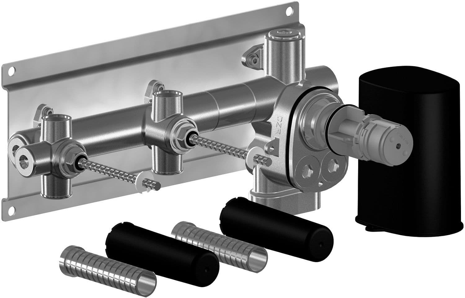 THERMOSTAT A ENCASTRER + 2 ROBINETS D'ARRET XTOOL DORNBRACHT SYMETRICS vue 1