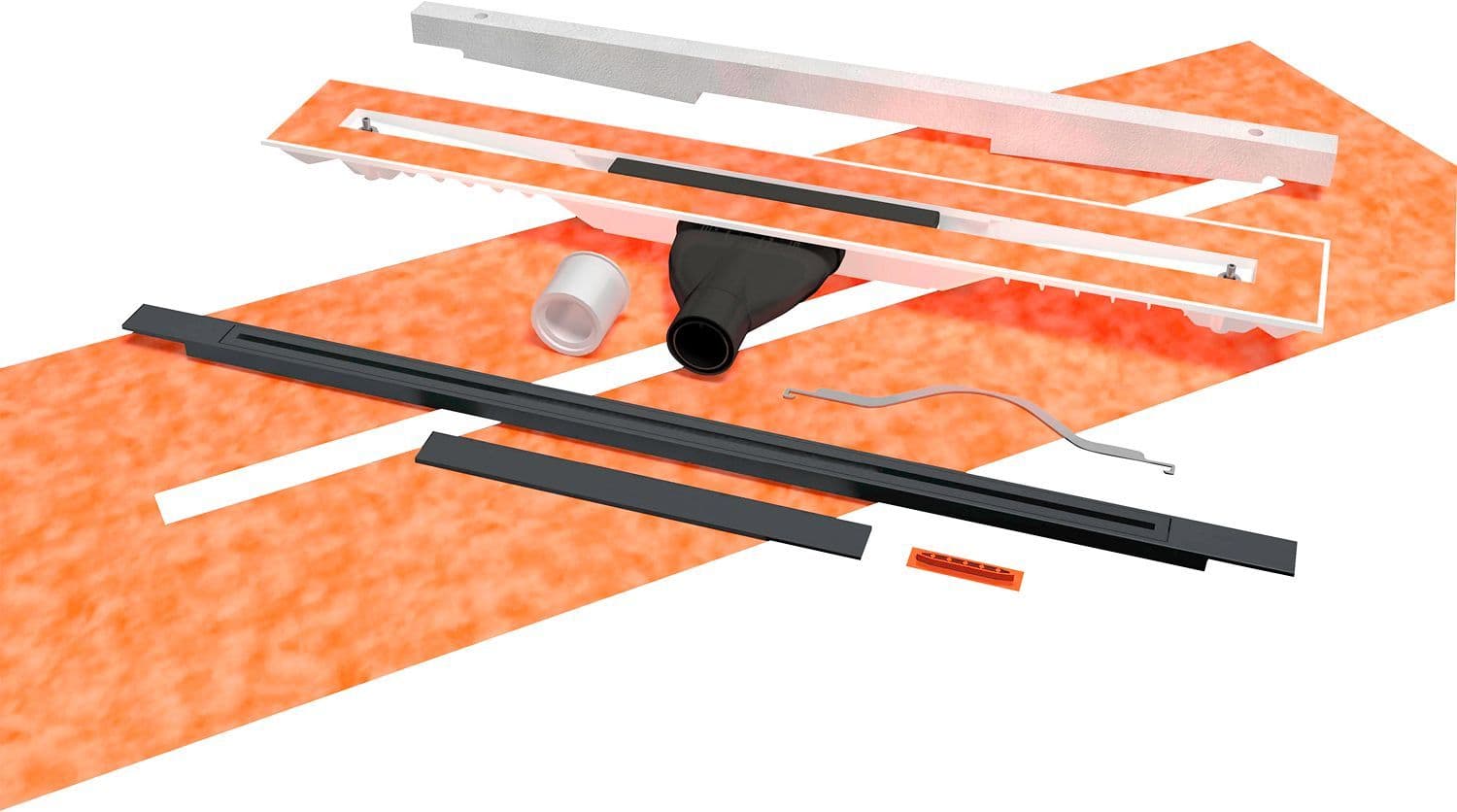 CANIVEAU CARRODRAIN TWIGGI XL LOW TITANIUM 100-160CM vue 1