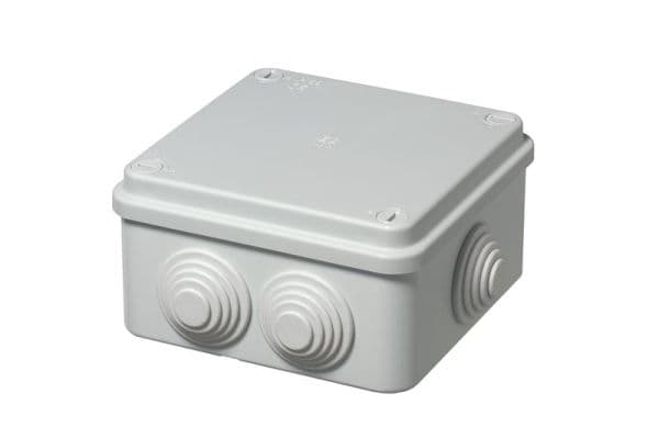Boîte de dérivation avec embouts à gradin IP55 dimensions: 105 x 105 x 55 vue 1